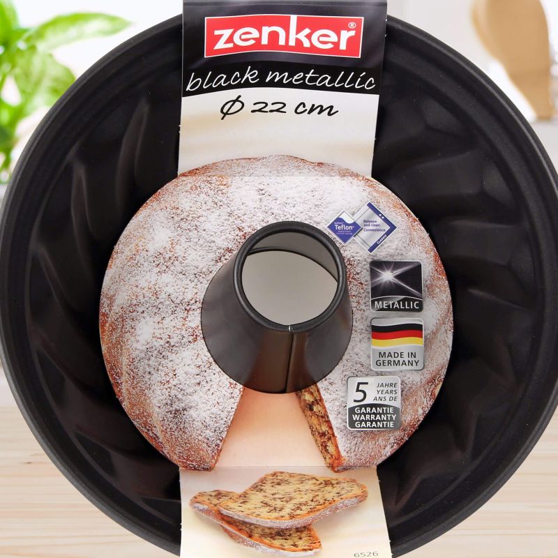 Zenker – Stampo ciambella budino Ø22cm, Linea Black Metallic
