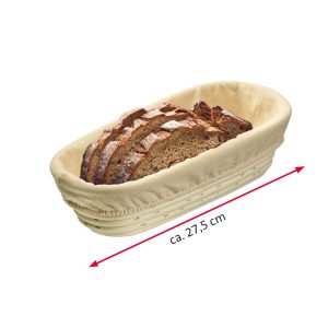 Westmark - Cestino per lievitazione pane ovale con fodera