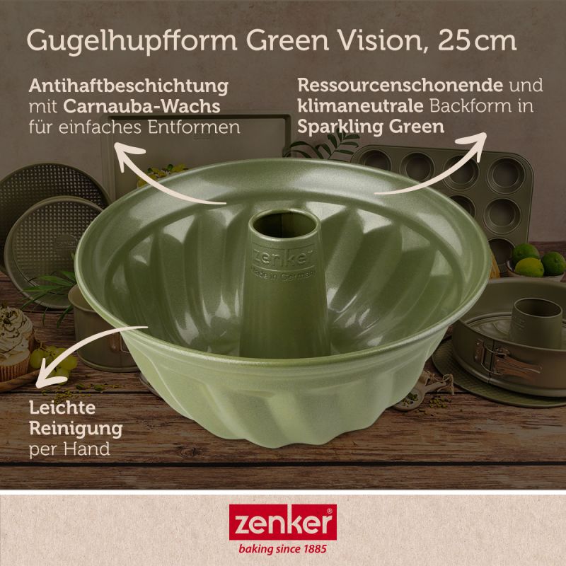 Zenker – Stampo ciambella budino Ø25cm, linea Green Vision