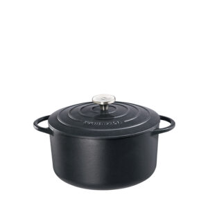 Kuchenprofi - Casseruola tonda in ghisa "Provence" l 5,3/cm Ø26x12 nera