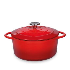 Kuchenprofi - Casseruola tonda in ghisa "Provence" l 3,2/cm Ø22x10,5 rossa