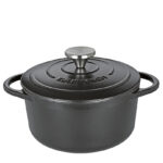 Kuchenprofi - Casseruola tonda in ghisa "Provence" l 2,5/cm Ø20x9,5 nera