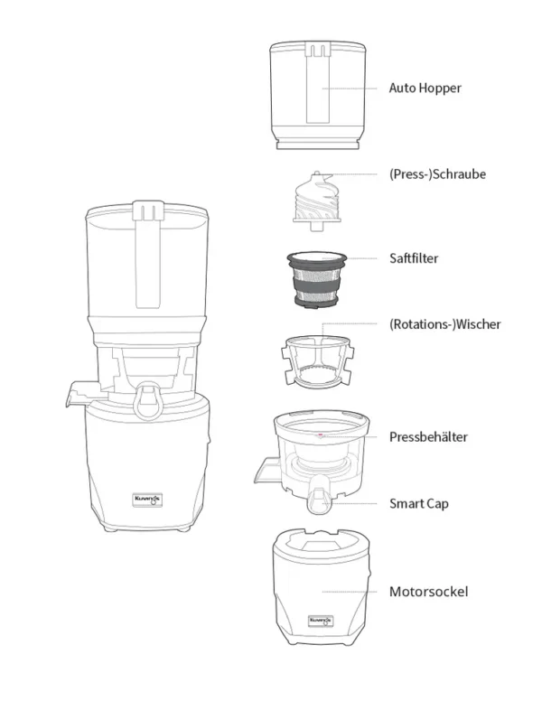 KUVINGS - AUTO10S Slow Juicer Estrattore Succhi
