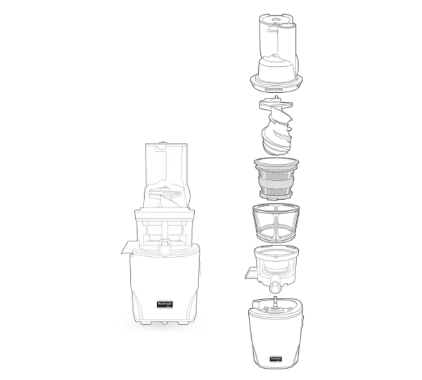 KUVINGS - REVO830 Slow Juicer Estrattore Succhi