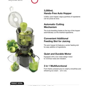 KUVINGS - AUTO10S Slow Juicer Estrattore Succhi