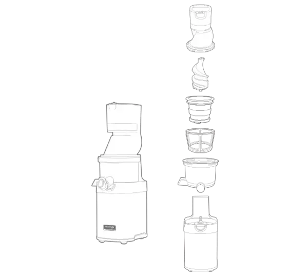 KUVINGS - Master Chef CS600 Estrattore Succhi Professionale